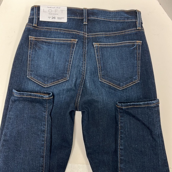 NWT LOFT Women’s High Waist Skinny Jeans Size 2 - Picture 4 of 5